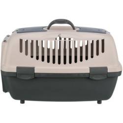 Box transportowy Capri 2, xs-s, 37 × 34 × 55 cm, ciemnoszary/różowy, do 8kg