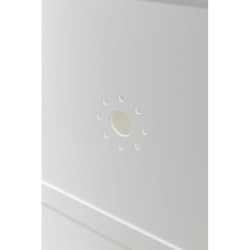 Szafka na kuwetę, dla kota, biała, MDF, XL, 53x90x58 cm, dwupoziomowa