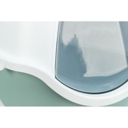 Vico, kuweta kryta, dla kota, szałwiowa/biała, 40 × 40 × 56 cm