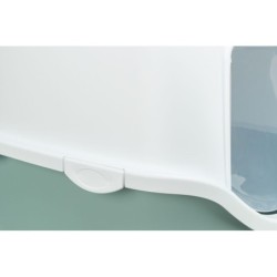 Vico, kuweta kryta, dla kota, szałwiowa/biała, 40 × 40 × 56 cm