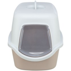 Vico, kuweta kryta, dla kota, róż/biała, 40 × 40 × 56 cm