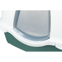 Davio Top kuweta kryta, dla kota, zielona/biała, 56 × 39 × 39 cm,