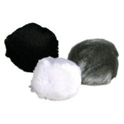 PIŁKI FUTRZANE Z DZWONKIEM 3cm  140szt.