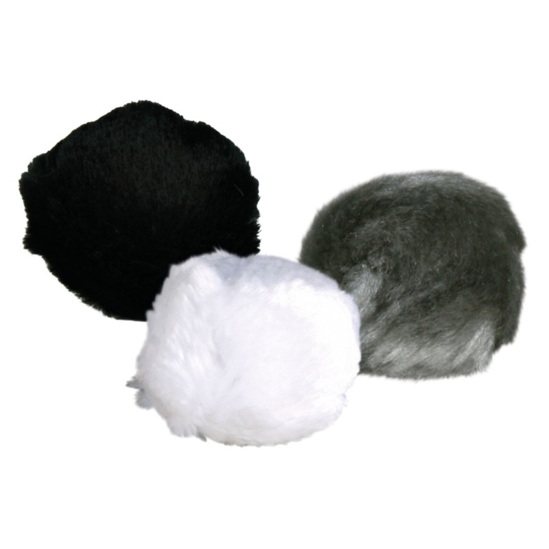 PIŁKI FUTRZANE Z DZWONKIEM 3cm  140szt.