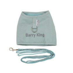 Zestaw, szelki+smycz, dla psa, niebieski, płótno nylonowe, rozmiar XL