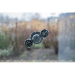 Window spinner, zabawka na przyssawce, dla kota, TPR, 16 cm, z dzwonkiem