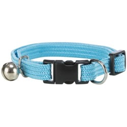 Obroża, dla kota, taśma parciana, z dzwonkiem, mix kolorów