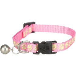 Obroża, dla kota, fluorescencyjny nadruk łapek, mix kolorów