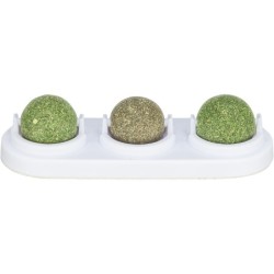 Kulki z kocimiętki i matatabi, z uchwytem, dla kota, 5 cm, do przyklejania