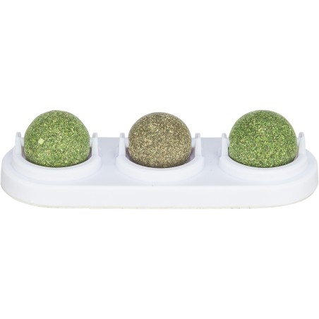 Kulki z kocimiętki i matatabi, z uchwytem, dla kota, 5 cm, do przyklejania