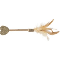 Matatabi Lolly, zabawka, dla kota, w kształcie serca, 23 cm, z piórkami i kocimiętką