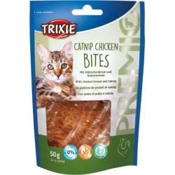 Przysmak PREMIO Catnip Chicken Bites, kurczak i kocimiętka, 50 g,