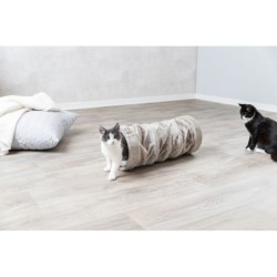 Tunel do zabawy, plusz,  o 22 × 60 cm, szary