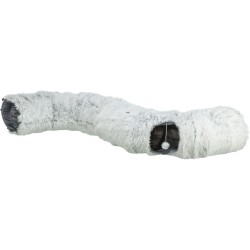 Harvey, tunel, dla kota, plusz, szary, 25 x 160 cm