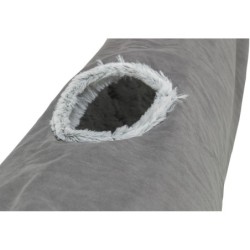 Harvey, tunel do zabawy, dla kota, szary, plusz, 116 cm