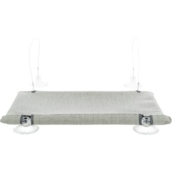 Mata do leżenia na szybę, welur, szara, 50x30 cm