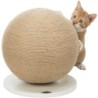 Drapak piłka z podstawą, juta/drewno, 29x31 cm