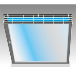 KRATKA ZABEZPIECZAJĄCA DO OKNA BIAŁA PROSTOKĄTNA