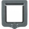 Drzwiczki dla kota 4-Way, z tunelem, 20 × 22 cm, szare