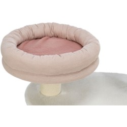 Isabella, drapak stojący, dla kota, biały/różowy, 70 cm