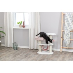 Isabella, drapak stojący, dla kota, biały/różowy, 70 cm