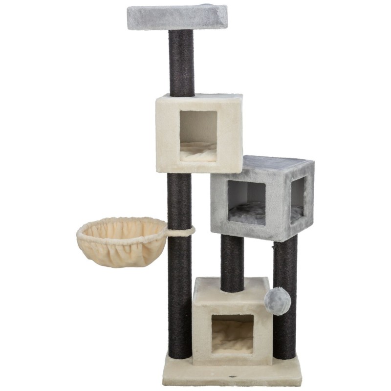 Enzo, drapak stojący, dla kota, kremowy/szary/czarny, 156 cm