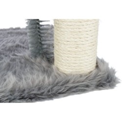 Baza, drapak stojący ze szczotką, dla kota, szary, 50 cm