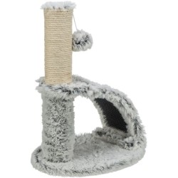 Junior Winnie, drapak stojący ze szczotką, dla kota, biało-czarny, 43 cm