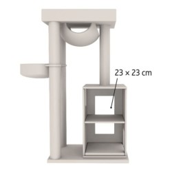 Drapak Amadeus XXL, 163 cm, szary, 2 kartony