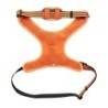 Szelki, dla psa, niebiesko-pomarańczowe, odblaskowe, rozmiar XS, podkładka pod szyję, ob.szyi 31-41cm/ob.klatki 32-50cm
