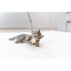 Wędka dla kota, plastik/plusz, 50 cm, z kocimiętką