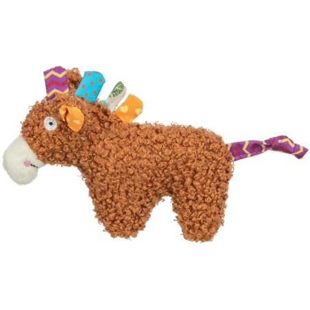 Koń, zabawka, dla kota, plusz, 15 cm, z kocimiętką