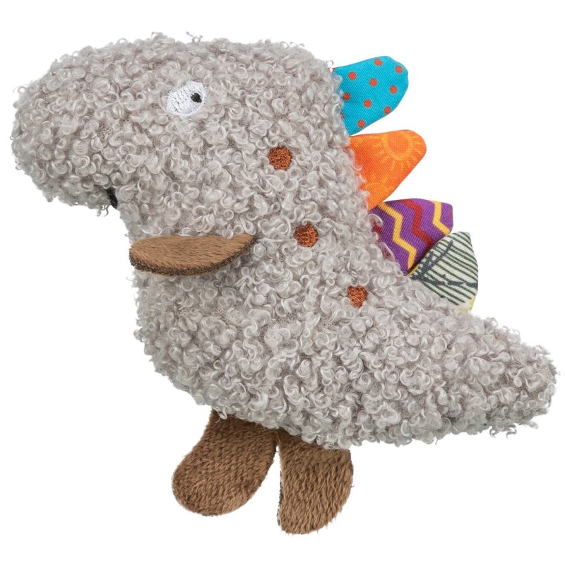 Dinozaur, zabawka, dla kota, plusz, 12 cm, z kocimiętką