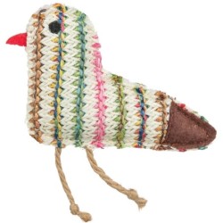 Ptak, zabawka, dla kota, poliester, 11 cm, z kocimiętką