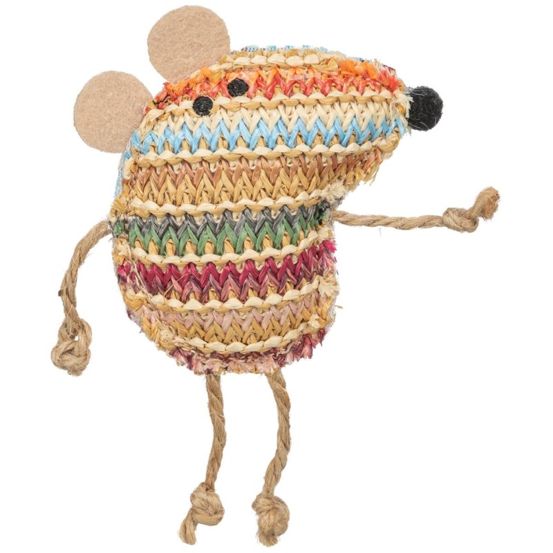 Mysz, zabawka, dla kota, poliester, 14 cm, z kocimiętką