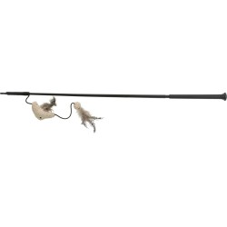 Wędka dla kota XXL z rybą, plastik/materiał, z kocimiętką