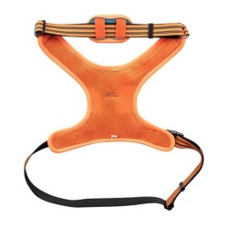 Szelki, dla psa, niebiesko-pomarańczowe, odblaskowe, rozmiar L, podkładka pod szyję, ob.szyi 50-66cm/ob.klatki 57-87cm