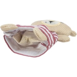 Miś, zabawka, dla kota, materiał, 12 cm, z kocimiętką