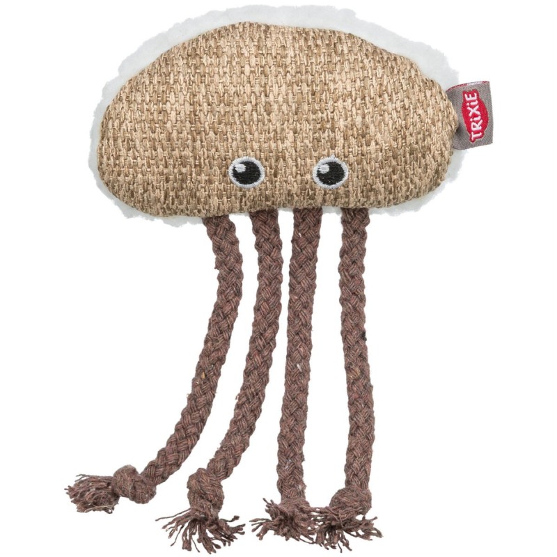 Meduza, zabawka, dla kota, materiał/plusz, 14 cm, z kocimiętką