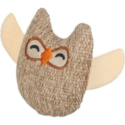 Sówka, zabawka, dla kota, plusz, 8 cm, z kocimiętką