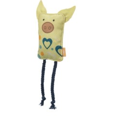 Miś, zabawka, dla kota, materiał, 12 cm, z kocimiętką