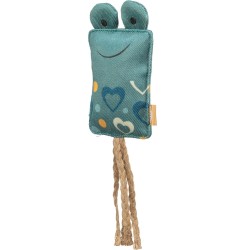 Miś, zabawka, dla kota, materiał, 12 cm, z kocimiętką