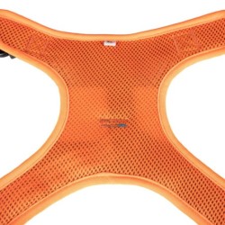 Szelki, dla psa, niebiesko-pomarańczowe, odblaskowe, rozmiar XL, podkładka pod szyję, ob.szyi 66-92cm/ob.klatki 74-121cm