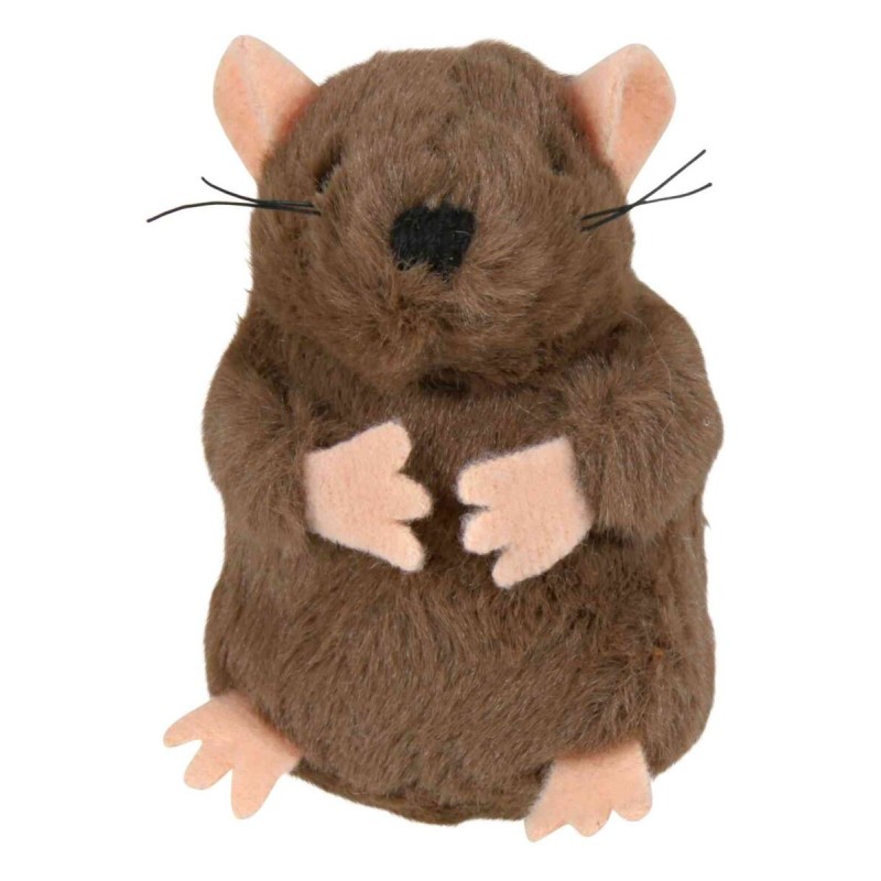 KRET PLUSZOWY Z KOCIMIĘTĄ I DŹWIĘKIEM 8 cm