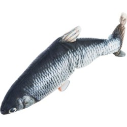 Wriggle fish, zabawka, ryba, dla kota, 30 cm, z kocimiętką, ładowana USB