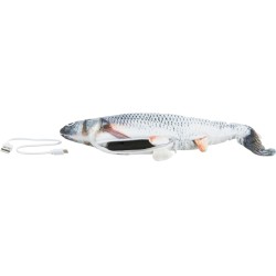Wriggle fish, zabawka, ryba, dla kota, 30 cm, z kocimiętką, ładowana USB
