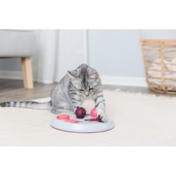 Cat Activity Flip Board, gra strategiczna, jagodowy / różowy / jasnoszary, o 23 cm