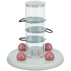 Cat Activity Gambling Tower, zabawka edukacyjne, dla kota, plastik, 25 × 27 cm