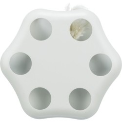 Turning feather, zabawka, dla kota, jasnoszara, plastik, 22 cm