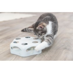 Turning feather, zabawka, dla kota, jasnoszara, plastik, 22 cm